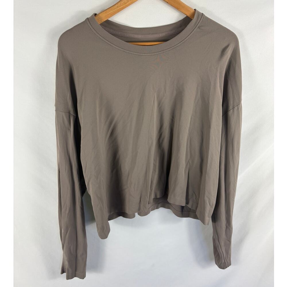 Harmony and Balance Brown Long Sleeve Top Size XL